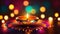 Diwali Glow: Lamp with Enchanting Bokeh Effect