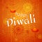 Diwali Holiday Banner of burning diya on Happy Diwali Holiday bright background for light festival of India Creative design