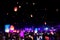 Diwali lanterns in sky, Indian festival celebration