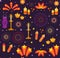 Diwali seamless pattern, india holiday lights repeating texture. Vector illustration background
