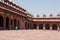 Diwan khana-i-am fatehbur skiri fort or red castle near agra india