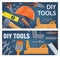 DIY construction tools and equipment, vector