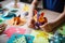 DIY delights: creative child crafting paper animals