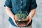 Diy florarium natural gift delivery succulents