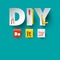 DIY - Vector Do it Yourself Design with Paper Letters and Tools