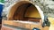 DIY wood burning outdoor pizza oven