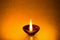 Diya lamps diwali celebration with gold glitter