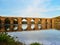 Diyarbakir, Turkey historic ten-eyed bridge viewon gozlu kopru