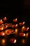 DiyaTraditional Divali indian festival,Happy Diwali, Diya lamps lit during diwali celebration