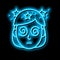 dizziness patient neon glow icon illustration