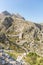 Dizzying serpentine road in the Serra de Tramuntana