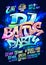 Dj battle party poster design concept