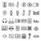 dj icon set. Vector illustration decorative design