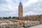 Djemaa EL Fna square and Koutoubia mosque in Marrakech Morocco