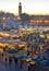 Djemaa el-Fna square at night 2