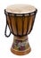 Djembe drum isolated over a white background