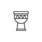 Djembe drum line icon