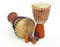 Djembe drums and caxixi shakers