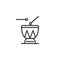 Djembe drums outline icon