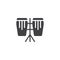 Djembe drums vector icon