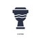djembe icon on white background. Simple element illustration from music concept
