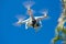 DJI Phantom 2 Quadcopter Drone in flight with GoPro camera