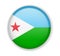 Djibouti flag round bright icon on a white background