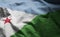 Djibouti Flag Rumpled Close Up