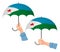 Djibouti flag umbrella