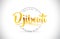 Djibouti Welcome To Word Text with Handwritten Font and Golden T