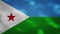 Djiboutian dense flag fabric wavers, background loop