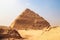 The Djoser Pyramid, the first pyramid erected in the Sahara desert, Egypt. Step Pyramid in Saqqara