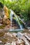 Djur-djur waterfall on Ulu-Uzen river in autumn