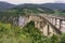 Djurdzhevich Bridge. Montenegro. Reinforced concrete arch bridge over the Tara river