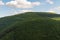 Dlouhe Strane hill from Rysi skala rock formation in Jeseniky mountains in Czech republic