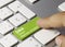 DMA Direct Memory Access - Inscription on Green Keyboard Key