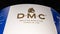 DMC logo brand and text sign front of boutique creative textile leisure store and