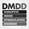 DMDD acronym, health concept background