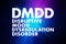 DMDD - Disruptive Mood Dysregulation Disorder acronym, health concept background