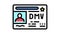 dmv driver license requirements color icon animation