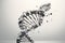 DNA. Abstract3d polygonal wireframe DNA molecule. Medical science, genetic biotechnology, chemistry biology, gene cell