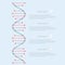 DNA banner, science infographics.