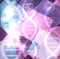 DNA chain abstract colorful background