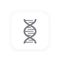 Dna chain icon, genetics, gene research