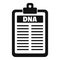 Dna checkboard icon, simple style