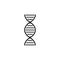 DNA or chromosome abstract strand symbol. Vector