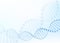 DNA chromosome concept. Science technology vector background for biomedical, health, chemistry design. 3D style