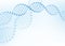 DNA chromosome concept. Science technology vector background for biomedical, health, chemistry design. 3D style