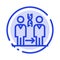 Dna, Cloning, Patient, Hospital, Health Blue Dotted Line Line Icon