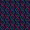 DNA(deoxyribonucleic acid) seamless pattern.